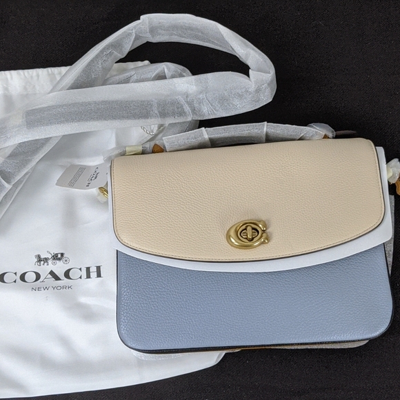 coach cassie colorblock blue